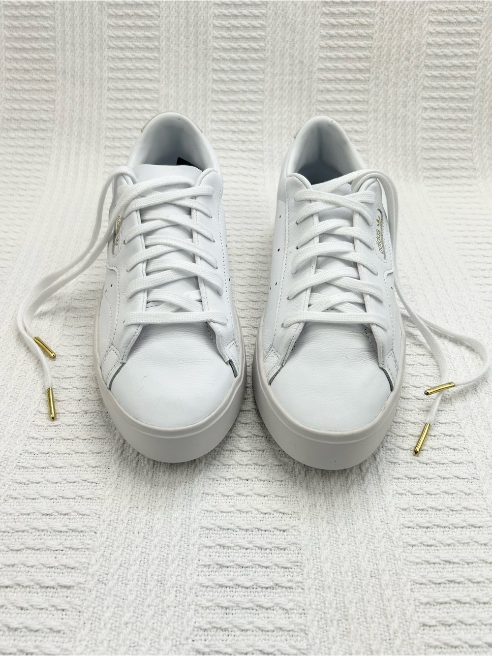 Adidas Sleek Sneaker Cloud White DB3258 Size Women's 9 - Picture 8 of 16